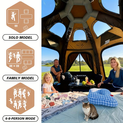 Spherical Inflatable Camping Tent, Green Air Tent With Inflatable Pump, And Windproof, Suitable For Year-round Camping