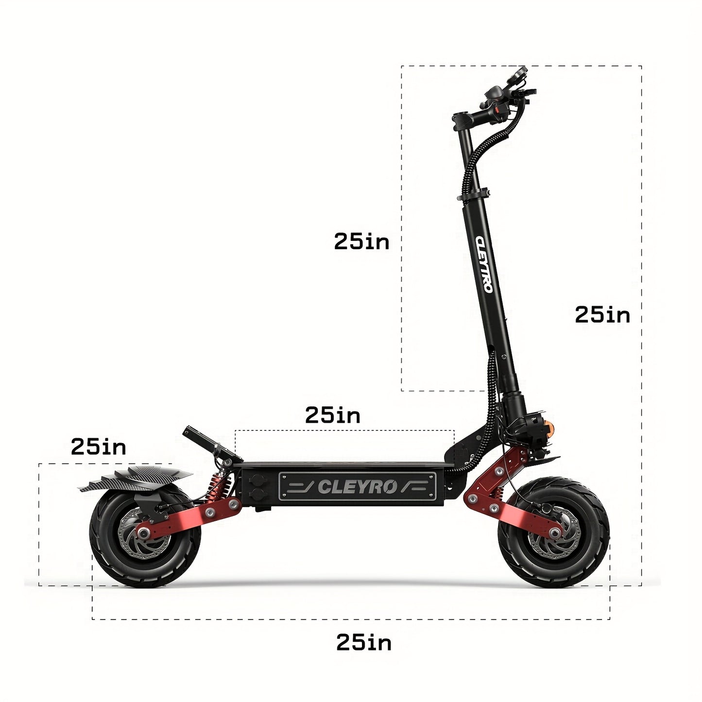 Adult Electric Scooter, High Frequency Brushless Motor, 60V33AH Battery, Maximum Range of 60 Miles, Full Suspension Hydraulic Disc Brakes, Commuter Electric Scooter, 11-Inch Road Tires, with Steering Damper, Foldable