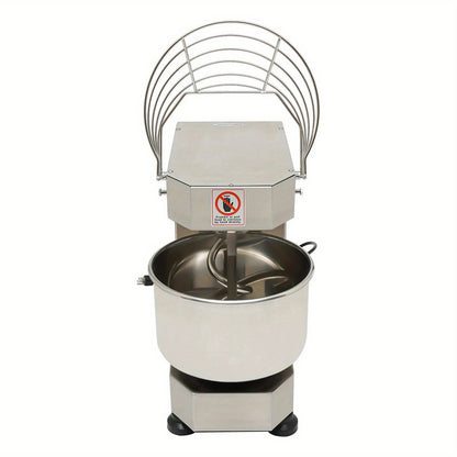 Commercial Food Mixer, 750W Dual Rotating Dough Mixer, Stand Mixer with Stainless Steel Bowl, 10.5Qt Capacity, Security Shield Included, Baking Equipment for Restaurant Pizzeria