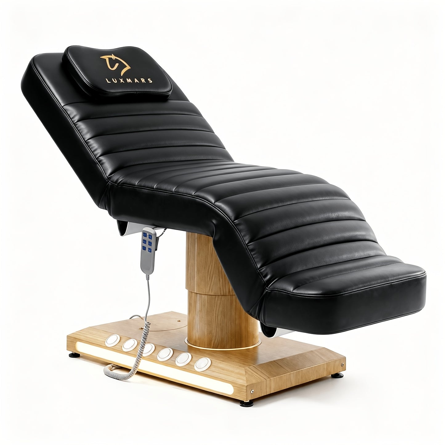 Full Electrical Massage Table, 3 Motors Facial Chair With Remote And Foot Controller, Tattoo Chair For Esthetician With Pillow, Beauty Bed With Removable Headrest For Spa, Salon, Waxing