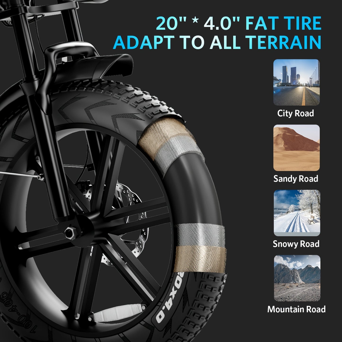 Electric Bike, V8 Electric Mountain Bike with 500W Motor 48V 15Ah-30Ah Removable Larger Battery 19mph/h 20'' Tire E Bike, Adult Electric Bicycles, Electric Dirt Bike, Electric Mountain Bike, Electric Bicycle for Adults, E Bike