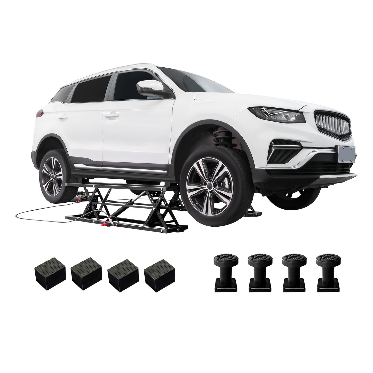 Portable Car Lift, Capable Of Lifting 7000 LBS/5000 LBS Quick Jack With A Maximum Height Of 28", Car Lifts For Home Garage And Shop, Black