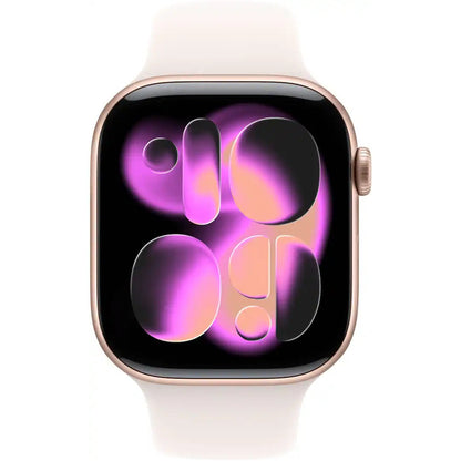Apple Apple Watch Series 11 (GPS, 46mm, Silver Aluminum, Purple Fog Sport Band, M/L)