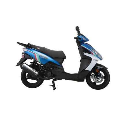 X-PRO Fiji 200 Moped Scooter with 13" Aluminum Wheels! Electric/Kick Start!
