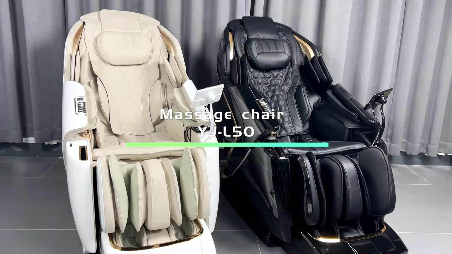 Yitouch 5D Massage Chair, Music Physiotherapy, Yoga Stretch, Zero Gravity Massage Chair, Automatic Calfrest Extension, Calf Kneading-Full Body Relaxation, Massage Chairs Full Body