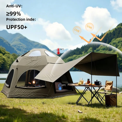 Spherical Inflatable Camping Tent, Green Air Tent With Inflatable Pump, And Windproof, Suitable For Year-round Camping