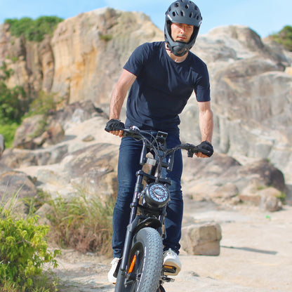 Electric Bike, V8 Electric Mountain Bike with 500W Motor 48V 15Ah-30Ah Removable Larger Battery 19mph/h 20'' Tire E Bike, Adult Electric Bicycles, Electric Dirt Bike, Electric Mountain Bike, Electric Bicycle for Adults, E Bike