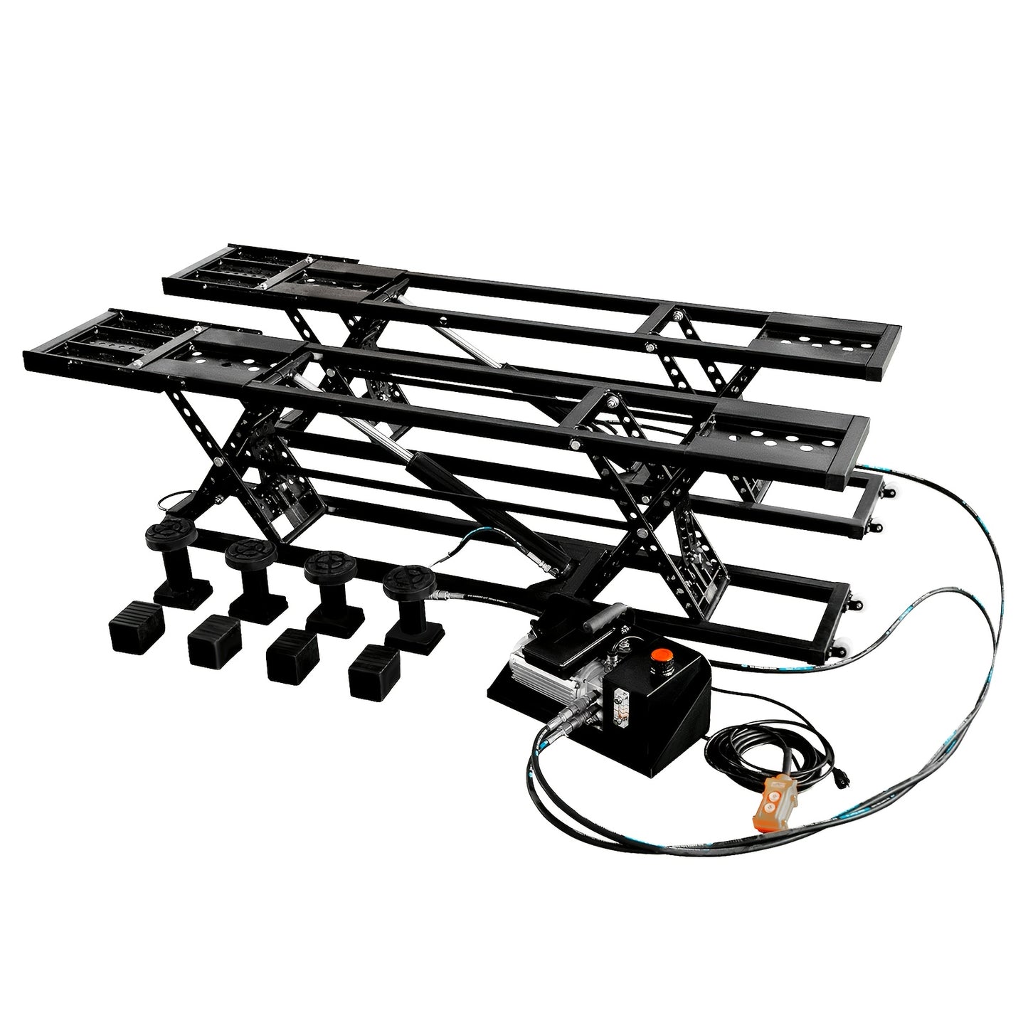 Portable Car Lift, Capable Of Lifting 7000 LBS/5000 LBS Quick Jack With A Maximum Height Of 28", Car Lifts For Home Garage And Shop, Black