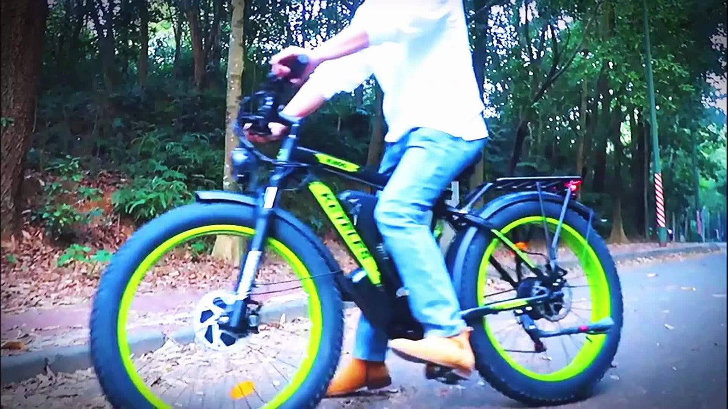 26" Electric Bike For Adults, 7 Speed Electric Scooter With 48V 1104Wh Removable Lithium-Ion Battery, 500W Brushless Motor, 19mph, Up To 50 Miles, Electric Dirt Bike, Dual Motor