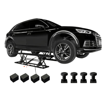 Portable Car Lift, Capable Of Lifting 7000 LBS/5000 LBS Quick Jack With A Maximum Height Of 28", Car Lifts For Home Garage And Shop, Black