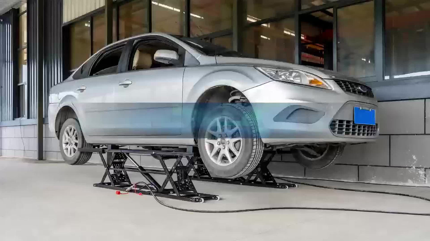 Portable Car Lift, Capable Of Lifting 7000 LBS/5000 LBS Quick Jack With A Maximum Height Of 28", Car Lifts For Home Garage And Shop, Black
