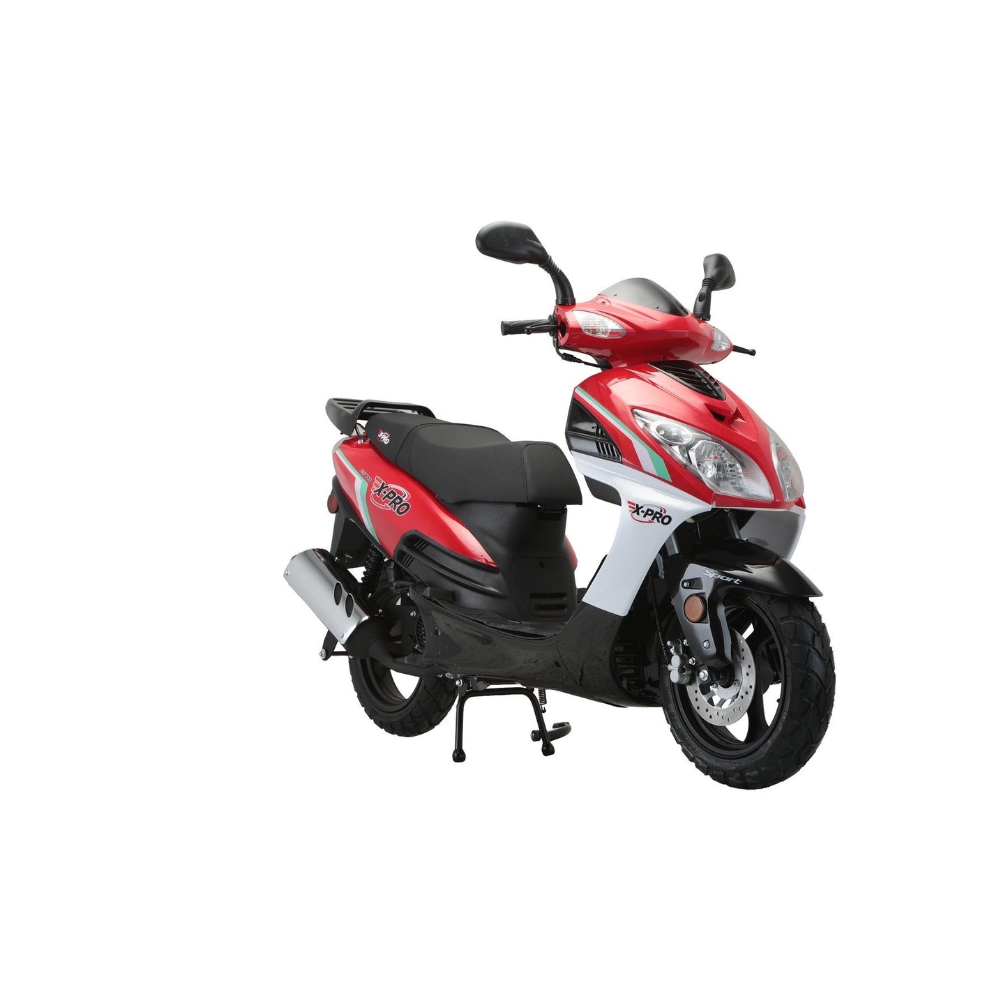 X-PRO Fiji 200 Moped Scooter with 13" Aluminum Wheels! Electric/Kick Start!