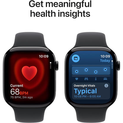 Apple Apple Watch Series 11 (GPS, 46mm, Silver Aluminum, Purple Fog Sport Band, M/L)
