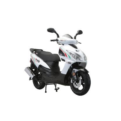 X-PRO Fiji 200 Moped Scooter with 13" Aluminum Wheels! Electric/Kick Start!