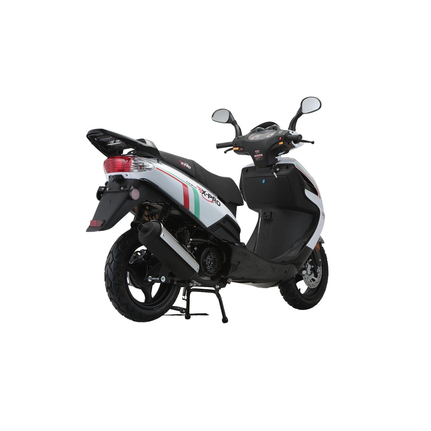 X-PRO Fiji 200 Moped Scooter with 13" Aluminum Wheels! Electric/Kick Start!