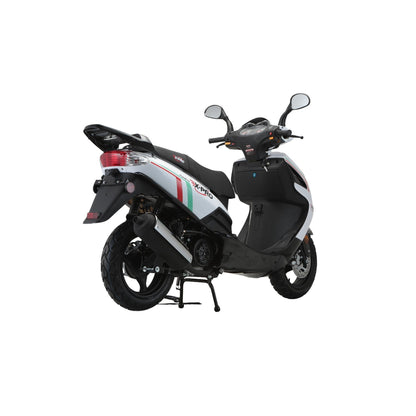 X-PRO Fiji 200 Moped Scooter with 13" Aluminum Wheels! Electric/Kick Start!
