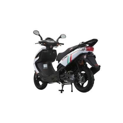 X-PRO Fiji 200 Moped Scooter with 13" Aluminum Wheels! Electric/Kick Start!