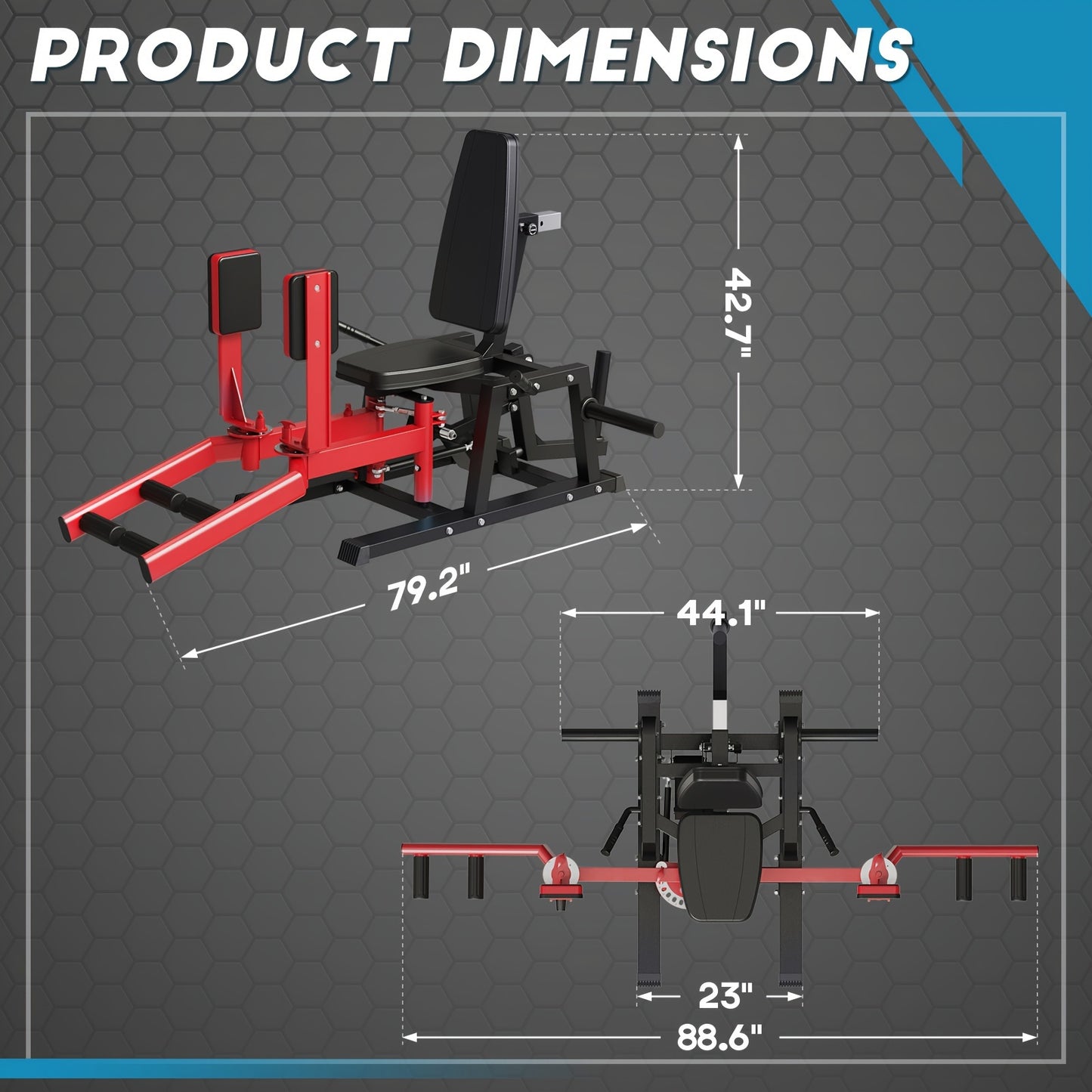 Hip Abductor Machine, Plate-Loaded Inner And Outer Machine, Hip Trainer, Hip Thrusters for Home Gym