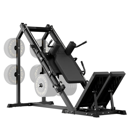 Hack Squat Equipment Featuring an Adjustable ISO Foot Plate And High-Precision Linear Bearings for Home Fitness
