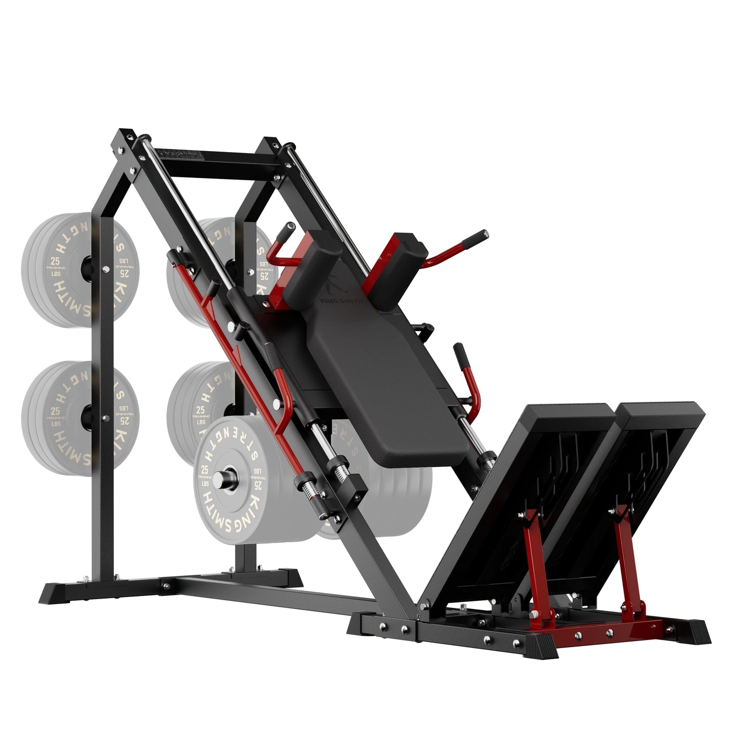 Hack Squat Equipment Featuring an Adjustable ISO Foot Plate And High-Precision Linear Bearings for Home Fitness