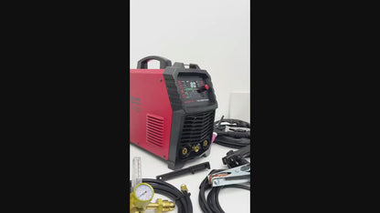 ARCCAPTAIN TigACDC Welder, 7-in-1 Welding Machine, TIG, DC Pulse TIG, AC TIG, AC Pulse TIG, AC Pulse TIG (Square Wave), AC Pulse TIG (Triangular Wave), STICK, And SPOT TIG. Voltage Input (110V/220V)