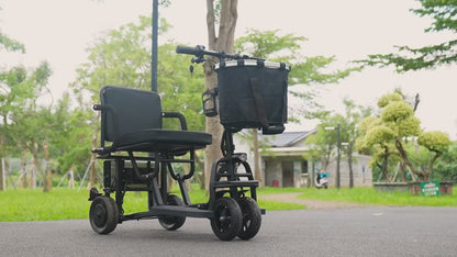 Mobility Scooters for Seniors, Dual Front Wheels, Autopilot Cruise Control, Airline Approved, 20 Miles Electric Scooter, 3 Gear Speed, Ultra Lightweight Folding Scooter