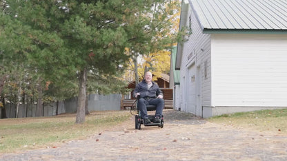 Adult Electric Wheelchair 400 Lbs Weight Capacity, 30 Miles Driving Range, All-Terrain 700W Dual Motors, 20-Inch Wide Seat, Foldable Design, Includes Back Bag, Cup Holder, Headlights And USB Charging Port